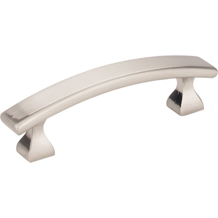 3 Center-to-Center Satin Nickel Square Hadly Cabinet Pull